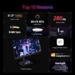 خرید مانیتور Asus ROG Strix XG32WCMS - کیفیت 2K - خمیده - سایز ۳۲ اینچ